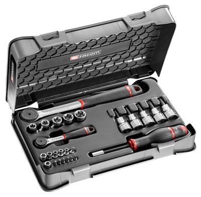 Facom doppendoos 1/4' 1/2' 6-k mm r-s.161b 26 stuks - RSX.427AP