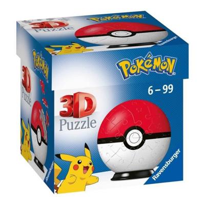 Ravensburger pokémon pokeball 3d puzzel, 54st.