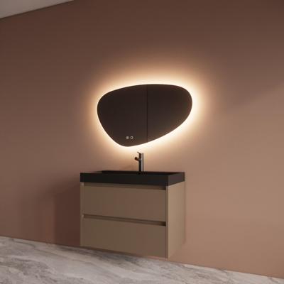 Badmeubelset BWS Riga Met Lako Wastafel Zwart 80 cm Latte Boss & Wessing