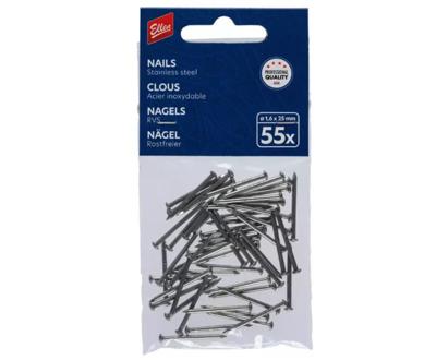 Ellen tochtprofielnagels RVS - zakje 55 stuks