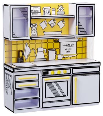 MGA's Miniverse - Make It Mini Kitchen - Inclusief kook- en 3 recepten - UV-lampoven, koelkast en werkblad MGA's Miniverse - Make It Mini Kitchen - Inclusief kook- en 3 recepten - UV-lampoven, koelkast en werkblad