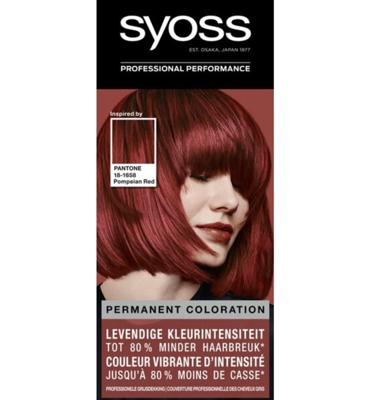Syoss Syoss Permanent Coloration Pantone 18-1658 - Pompeian Red
