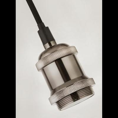 Searchlight Landelijke pendelSuspi nikkel met zwart - 7461SS