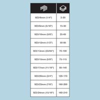 Nieten Rapesco Heavy Duty 923 8mm 1000 stuks zilver - thumbnail