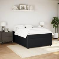 Boxspring met matras fluweel zwart 180x200 cm - thumbnail