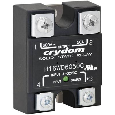 Crydom Halfgeleiderrelais H16WD6090G 90 A Schakelspanning (max.): 660 V/AC Schakelend bij overbelasting 1 stuk(s) Crydom Halfgeleiderrelais H16WD6090G 90 A Schakelspanning (max.): 660 V/AC Schakelend bij overbelasting 1 stuk(s)