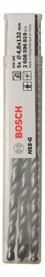 Bosch Accessories 2608596819 HSS Metaal-spiraalboor 4.8 mm Gezamenlijke lengte 132 mm Geslepen DIN 340 Cilinderschacht 5 stuk(s)