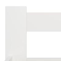 Bedframe massief grenenhout wit 140x200 cm - thumbnail