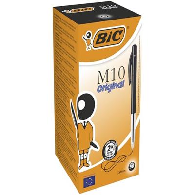 Balpen bic m10 ean per stuk m zwart