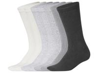 esmara 7 Paar dames sokken (Wit/grijs/zwart, 35-38) - thumbnail