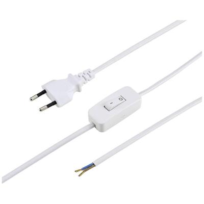 Sygonix SY-6385374 Aansluitkabel Stroom Wit 1.50 m