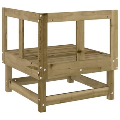 Tuinhoekbanken 2 st gempregneerd grenenhout
