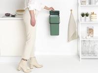 Brabantia Sort & Go afvalemmer 16 liter fir green - thumbnail
