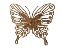 Vlinder plc l0.5b13h11 cm gmbr 2st kerst Decoris - Decoris - thumbnail