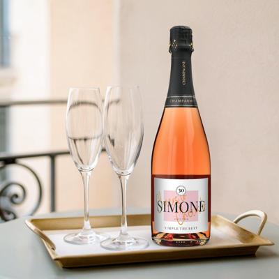 Champagne met bedrukt etiket - René Schloesser rosé (750ml) Champagne met bedrukt etiket - René Schloesser rosé (750ml)