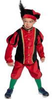 Pietenkostuum Kind Rood/Zwart Elite - thumbnail