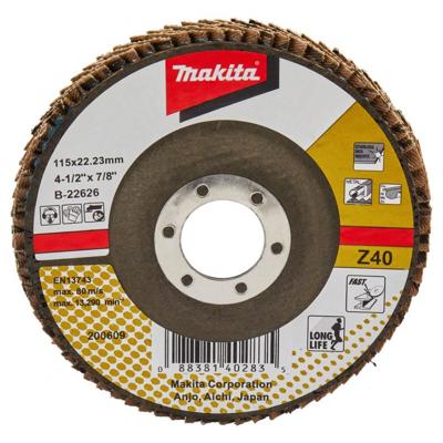 Makita Accessoires Lamellenschuurschijf 115mm Z40 - B-22626 B-22626