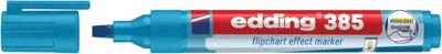 Viltstift edding 385 flipover penseel lichtblauw | 10 stuks
