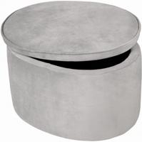 roba Kinderpoef (Ovaal, Grijs) - thumbnail