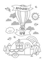 Sjablonen voor ramen met krijtmarkers BLOOM & GROW Premium folia meerkleurig - thumbnail