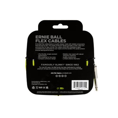 Ernie Ball 6419 Flex Cable 6 meter instrumentkabel groen