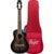 Flight Royal Series Nighthawk Concert Black Stain elektrisch-akoestische concert ukelele met gigbag - thumbnail
