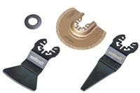 Wolfcraft Vibratiezagenset | Voor voegenreparaties | "Standaard" | 3-delig | Universele centreerhals | 1 set - 8491000 - thumbnail