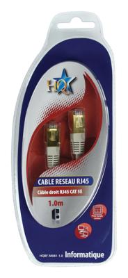 HQ bf-m081-1.0 cat5e utp netwerkkabel rj45 (8/8) male - rj45 (8/8) male 1.00 m grijs