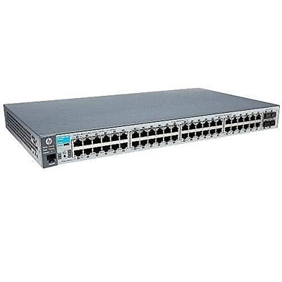 HPE Aruba 2530-48G - Switch - Beheerd - 48 x 10/100/1000 + 4 x Gigabit SFP - desktop, rack-uitvoering, wandbevestiging HPE Aruba 2530-48G - Switch - Beheerd - 48 x 10/100/1000 + 4 x Gigabit SFP - desktop, rack-uitvoering, wandbevestiging
