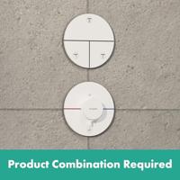 Hansgrohe ShowerSelect Comfort S thermostaat inbouw voor 1 functie en extra uitgang, mat wit - thumbnail