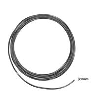 Vaessen Creative • aluminiumdraad triangle embossed 2.8mmx5m anthracite - thumbnail