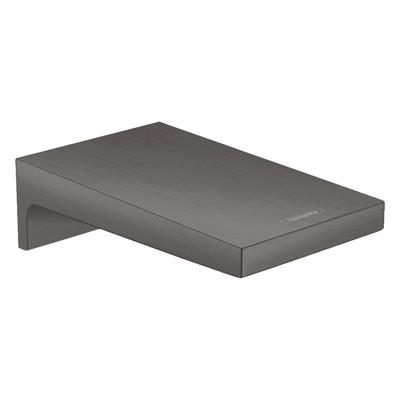 Hansgrohe Baduitloop Metropol Watervalstraal 18.5 cm Geborsteld Zwart Chroom Hansgrohe Baduitloop Metropol Watervalstraal 18.5 cm Geborsteld Zwart Chroom