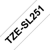 Brother TZESL251 Labeltape zelflaminerend Tapekleur: Wit Tekstkleur: Zwart 24 mm 8 m - thumbnail