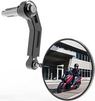 OXFORD spiegel stuureinde "premium-aluminium" handlebar mirror aluminum black left - thumbnail