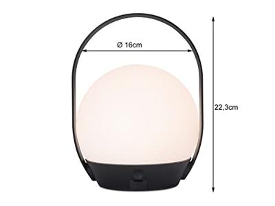 Lutec Smart tafellampCardi zwart - 6501702330