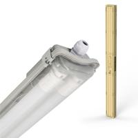 Proventa LED TL dubbel armatuur met 2 buizen 150 cm - Koud wit licht 6500 K - Waterdicht - Complete set - thumbnail