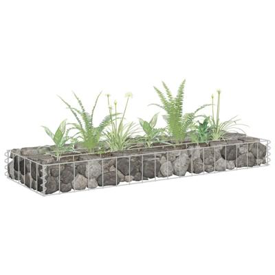 VidaXL Gabion plantenbak verhoogd 90x30x10 cm gegalvaniseerd staal VidaXL Gabion plantenbak verhoogd 90x30x10 cm gegalvaniseerd staal