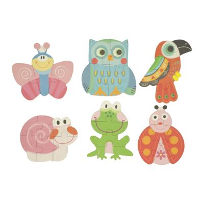 Mijn Eerste 6 Puzzzels in Blik - Dieren