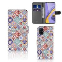 Samsung Galaxy A51 | Bookcase | Tiles Color - thumbnail