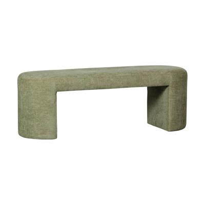 WOOOD Halbank 'Jacob' Chenille, kleur Olijfgroen WOOOD Halbank 'Jacob' Chenille, kleur Olijfgroen