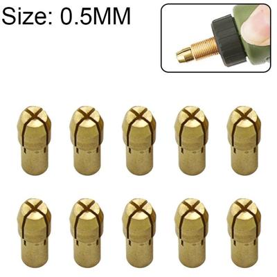 10 PC's drie-klauw koper klem moer voor elektrische molen hulpstukken boring diameter: 0.5mm