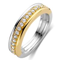TI SENTO-Milano 12282ZY Ring zilver-zirconia rose- en zilverkleurig-wit 5 mm - thumbnail