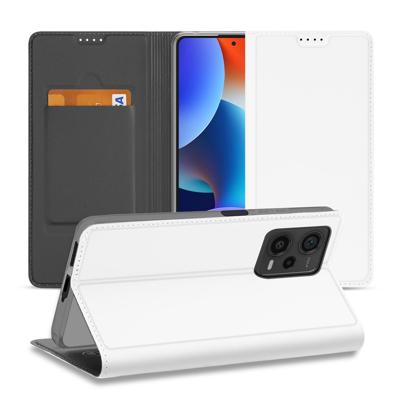 Stand Case Hoesje voor de Xiaomi Redmi Note 12 Pro Plus Wit met Pashouder Stand Case Hoesje voor de Xiaomi Redmi Note 12 Pro Plus Wit met Pashouder