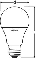 OSRAM HOMELIGHTING 4058075430754 LED-lamp Energielabel F (A - G) E27 Peer 9.4 W = 60 W Warmwit 1 stuk(s) - thumbnail