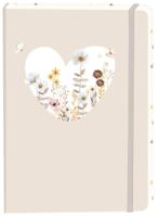 Notitieboek wit hart a5 lijn 92pag sc beige - thumbnail