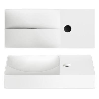 Clou Vale keramiek fontein 45x19x7cm kraangat rechts wit mat CL/03.02162.01.R