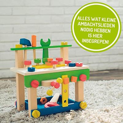 Everearth werkbank met gereedschap 38x23x33 cm 41-delig Everearth werkbank met gereedschap 38x23x33 cm 41-delig