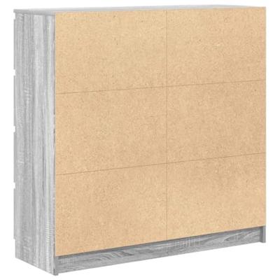 Dressoir 100x35x99 cm spaanplaat grijs sonoma