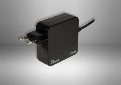 Inter-Tech PD-2100 USB-oplader 100 W Zwart Binnen