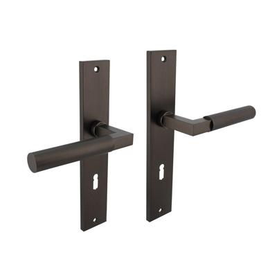 Deurkruk Baustil op langschild 245x45mm sleutelgat 72mm antraciet-grijs Deurkruk Baustil op langschild 245x45mm sleutelgat 72mm antraciet-grijs